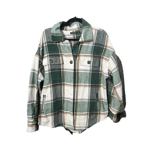 Mikarose Jackets & Blazers - US Women Fall Plaid Flannel Jacket Long Sleeve Sz M